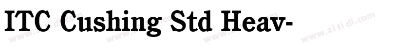 ITC Cushing Std Heav字体转换